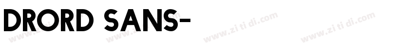 Drord sans字体转换